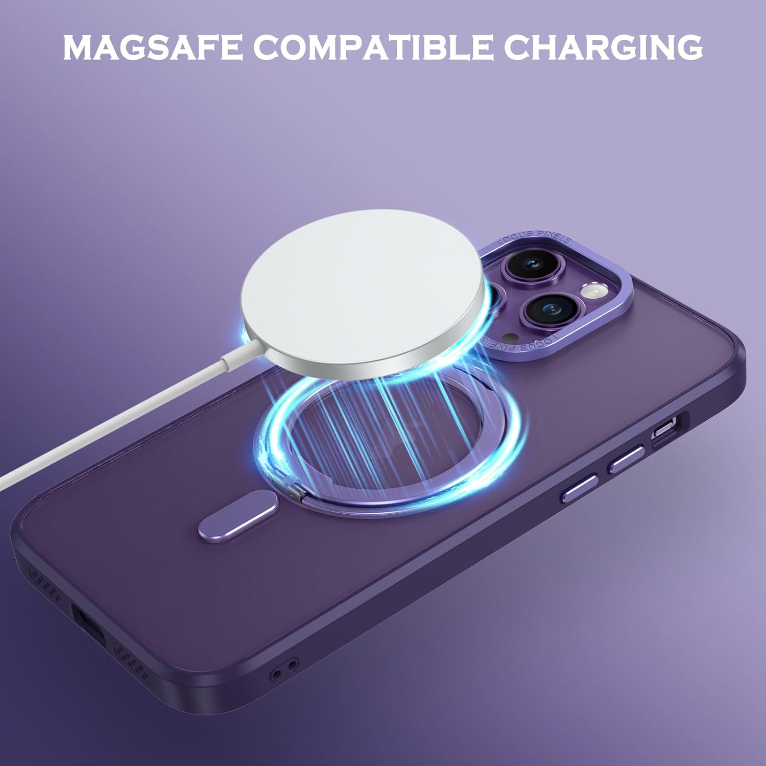 MagSafe 360° Rotating Metal Stand iPhone Case