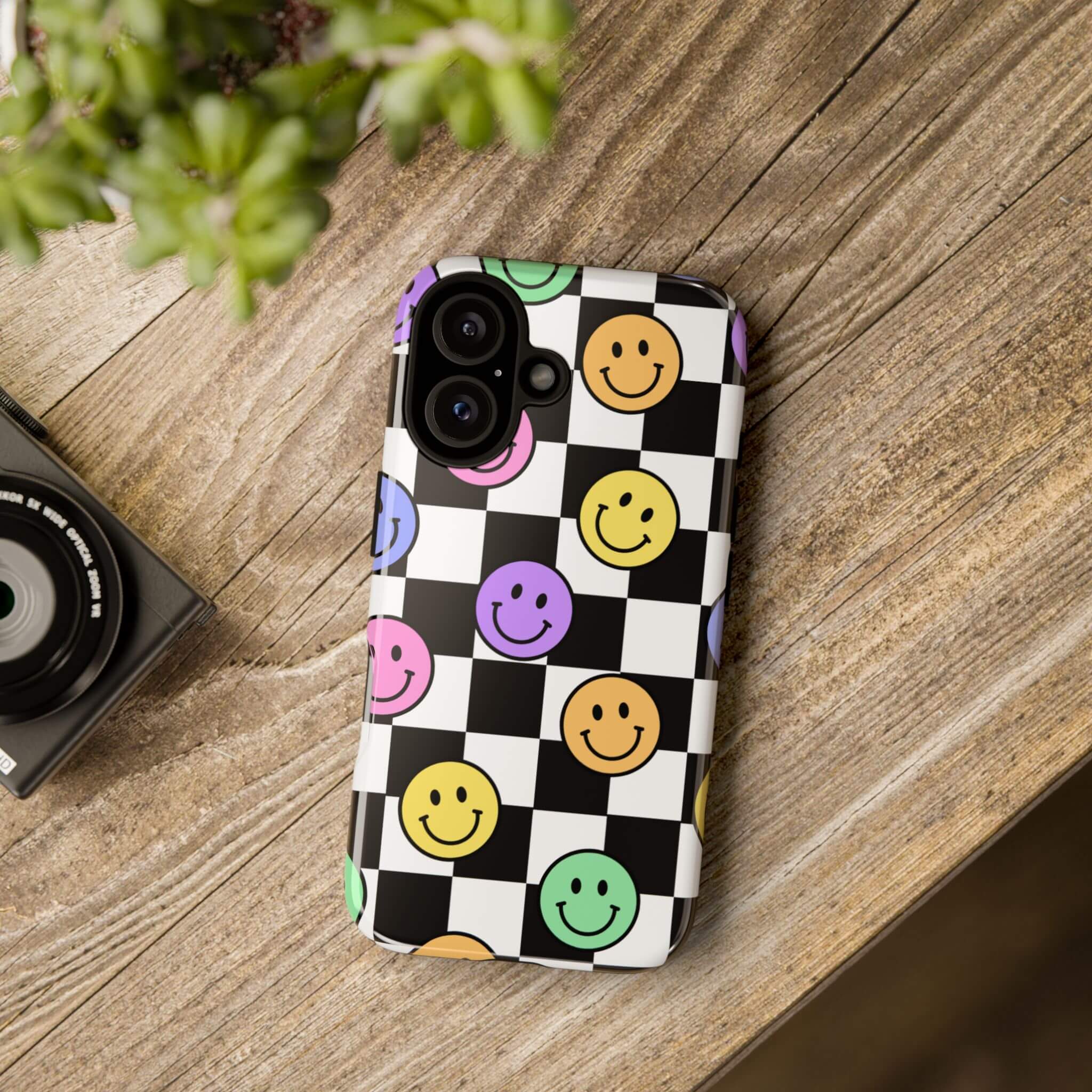 Stay Happy Mood Sticker Phone Case