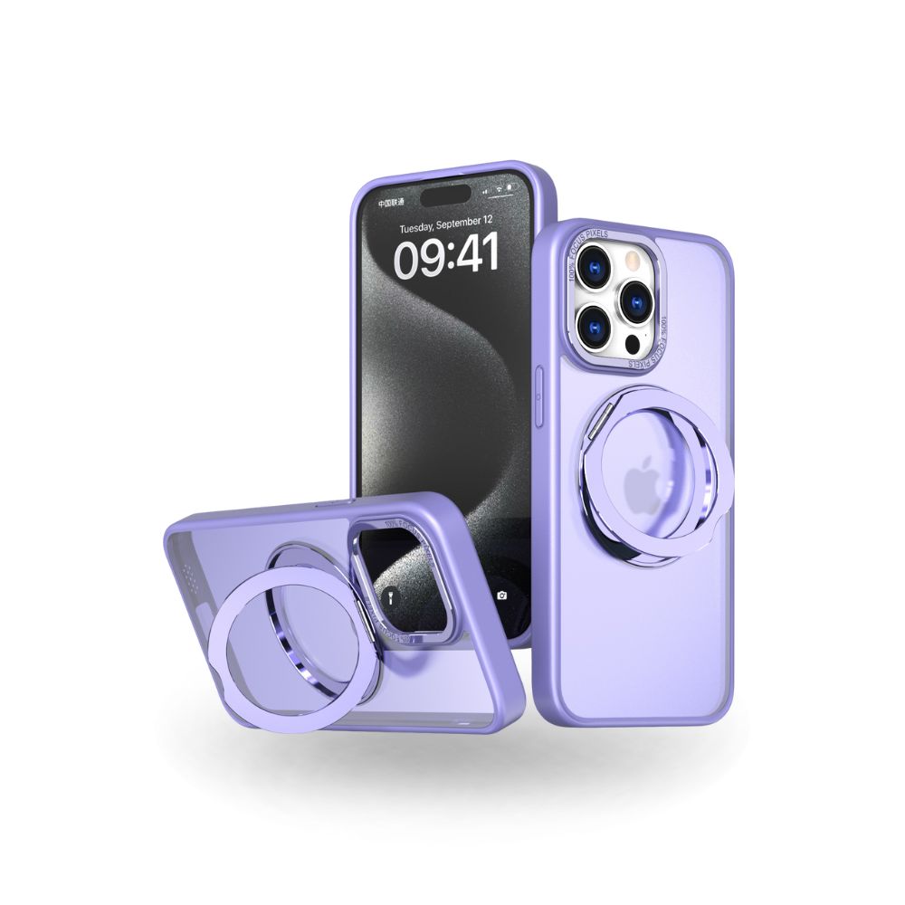 MagSafe 360° Rotating Metal Stand iPhone Case