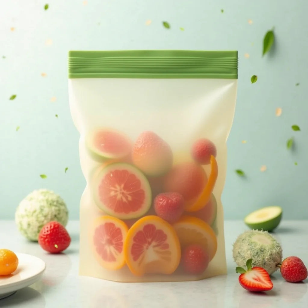 Reusable Silicone Food Storage Bags - Extend Freshness with Reusable Silicone Storage Bags