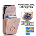 Multi-Functional Wallet Phone Case Rose Gold