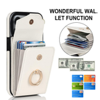 Multi-Functional Wallet Phone Case Classic White