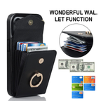 Multi-Functional Wallet Phone Case Classic Black