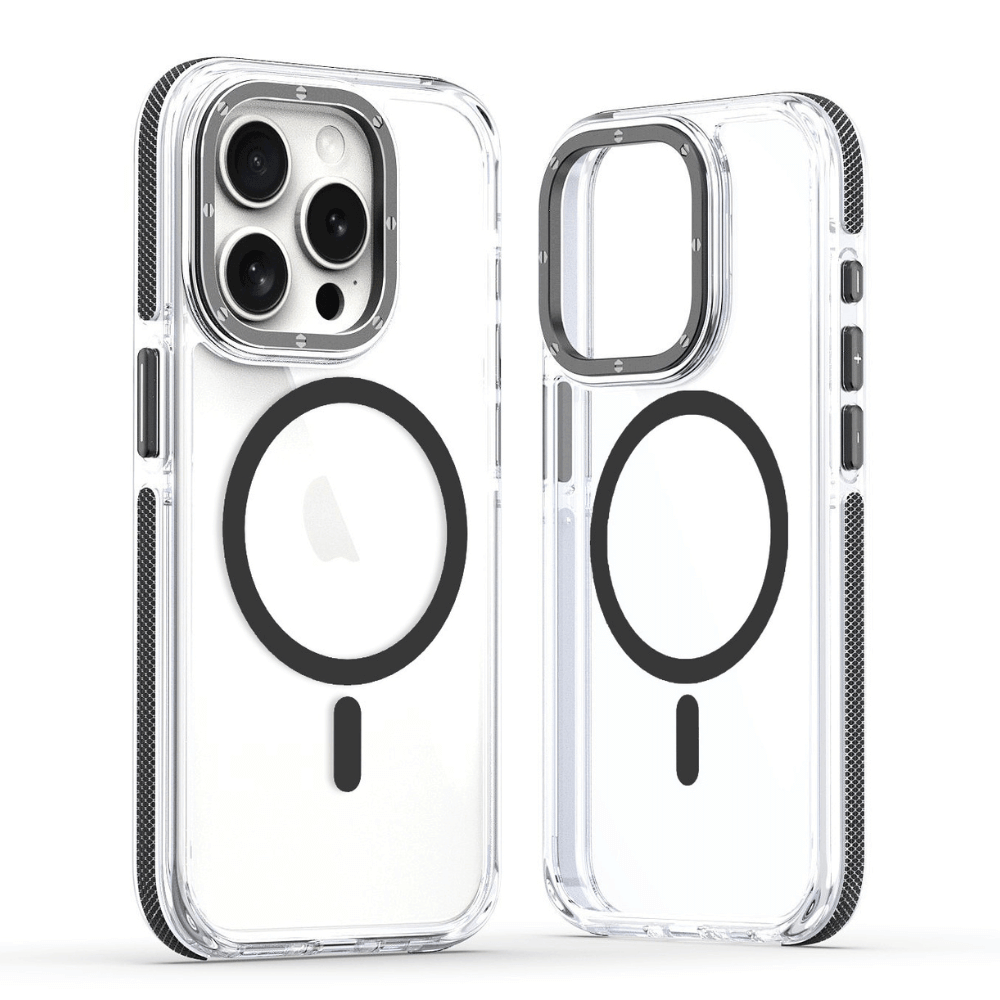 Black Transparent MagSafe iPhone Case