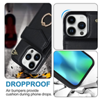 Multi-Functional Wallet Phone Case Classic Black