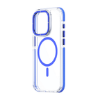 Blue Transparent MagSafe iPhone Case