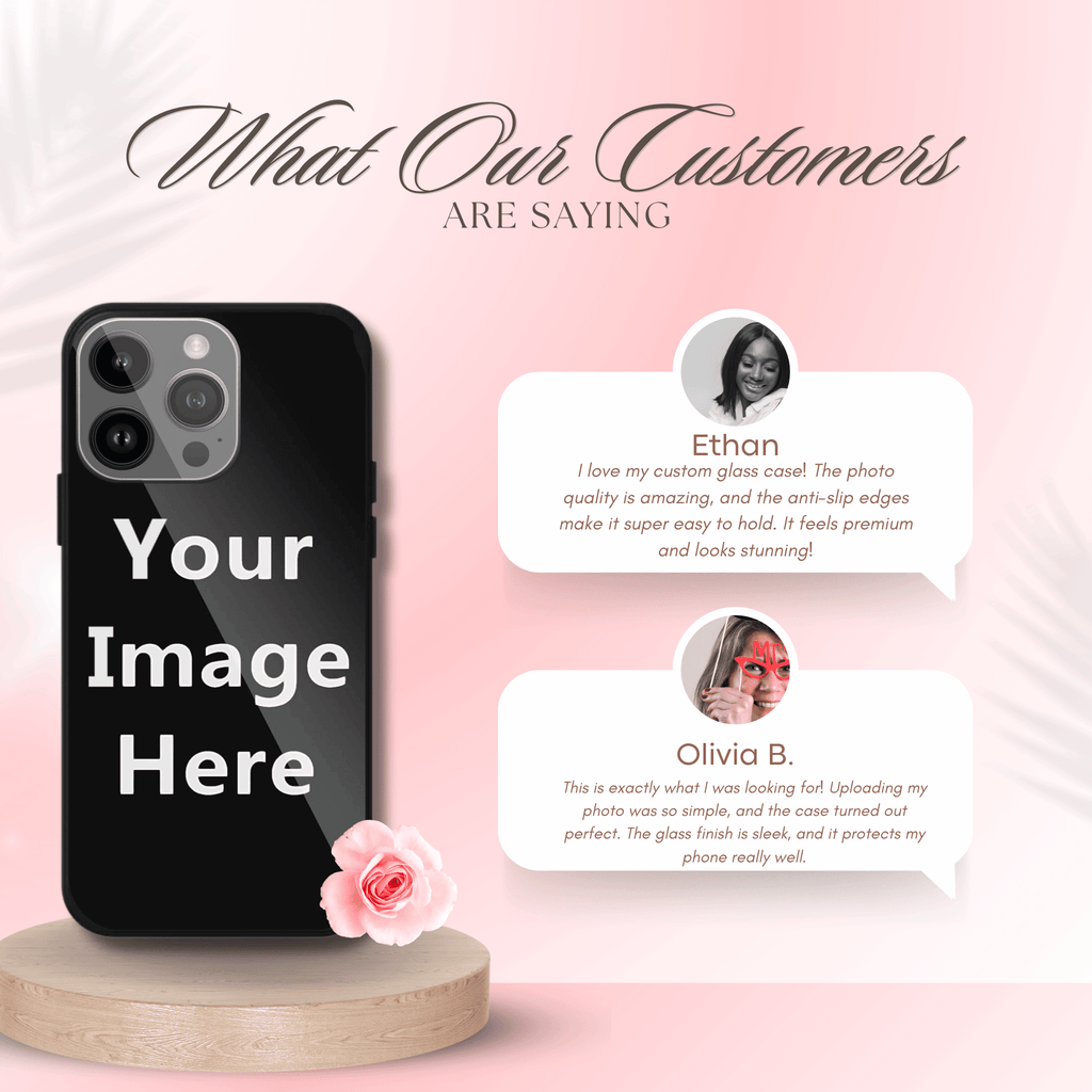 Custom Glass Photo iPhone Case