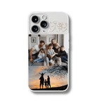 Custom Glitter White Frame Photo Case