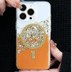 Magnetic Orange Mirage iPhone Case