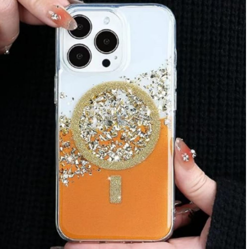 Magnetic Orange Mirage iPhone Case