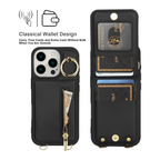 Zipper Wallet Crossbody Phone Case Classic Black