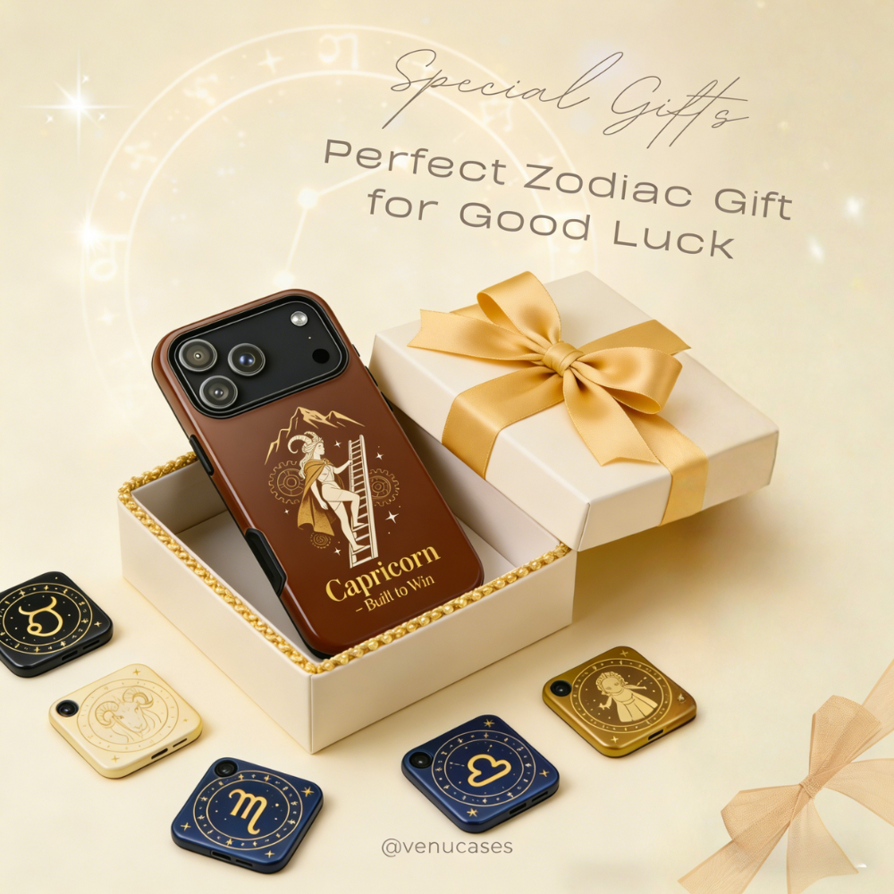Capricorn Zodiac Geometric Charm Case