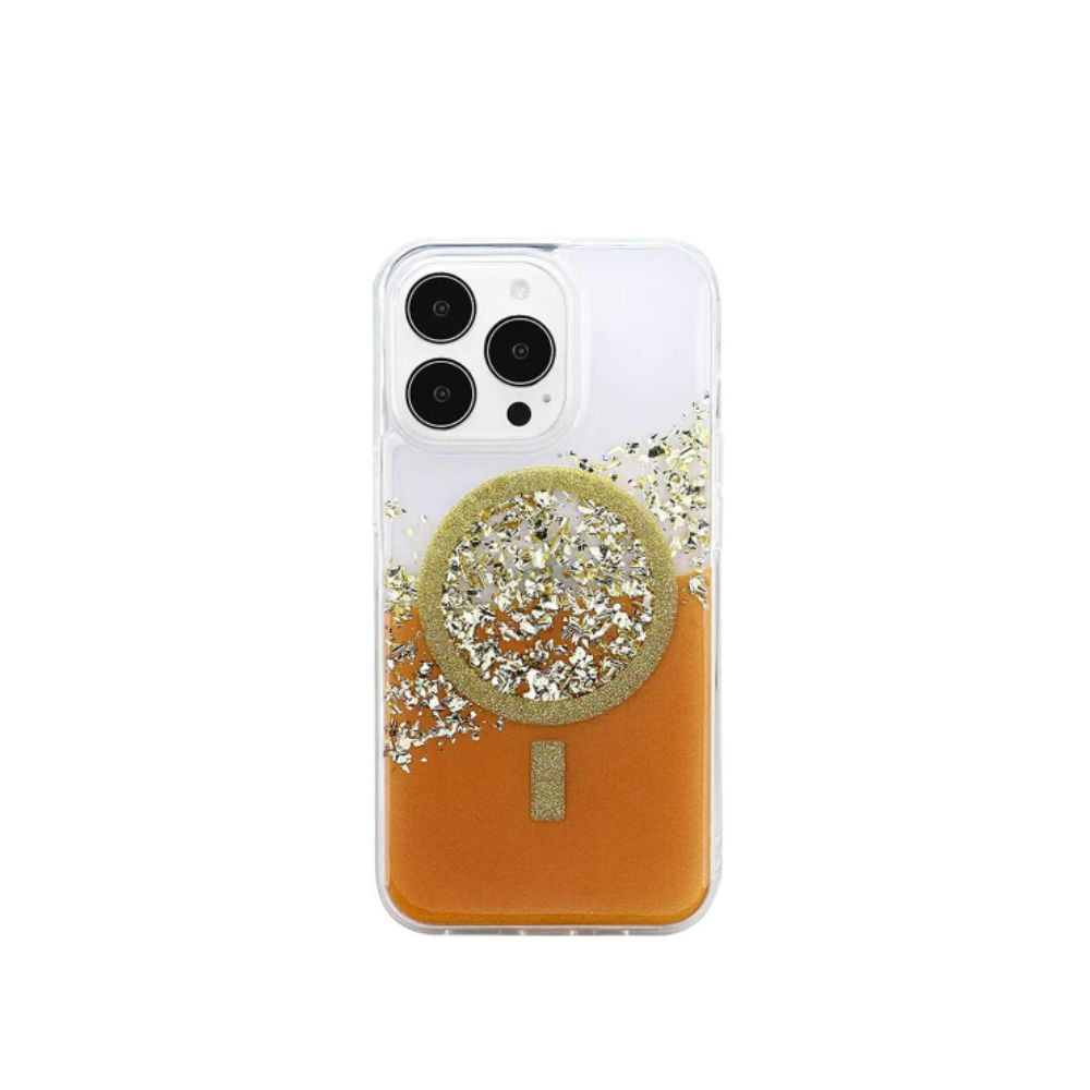 Magnetic Orange Mirage iPhone Case