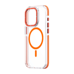 Orange Transparent MagSafe iPhone Case