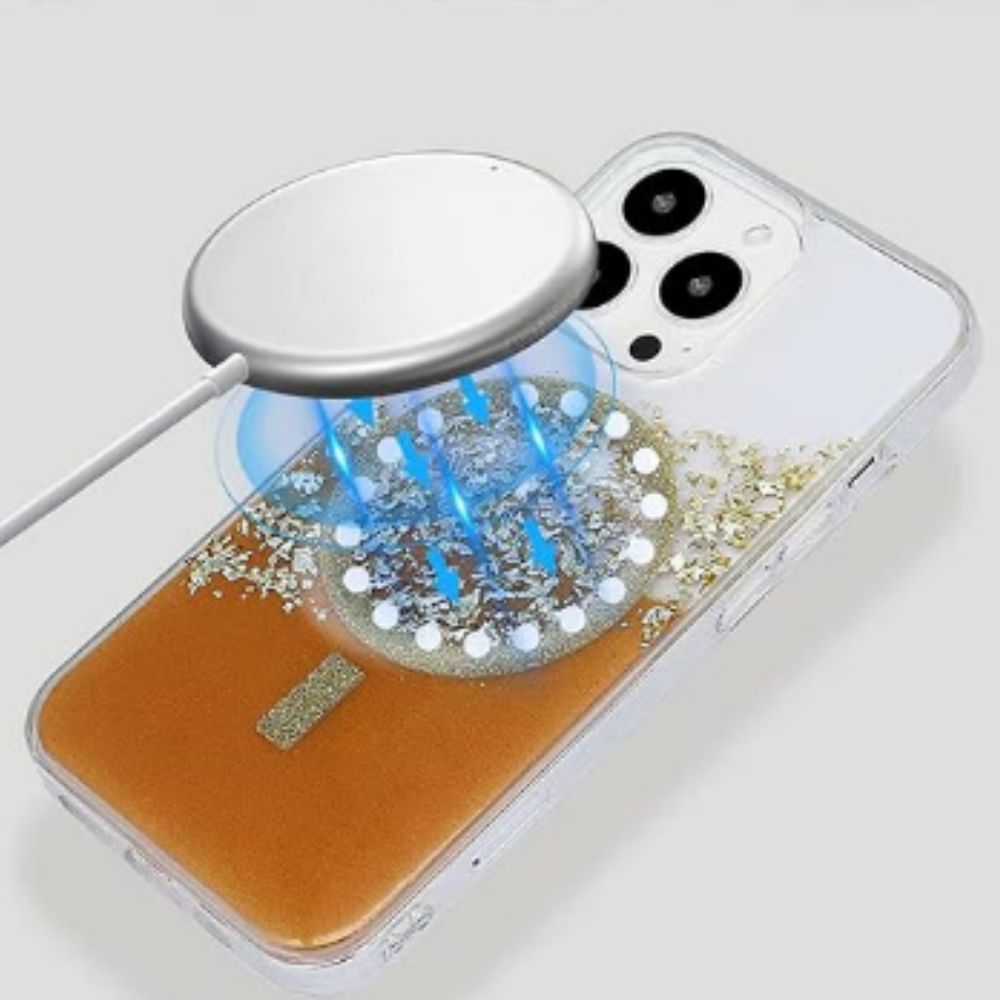 Magnetic Orange Mirage iPhone Case