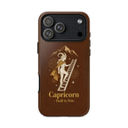Capricorn Zodiac Geometric Charm Case