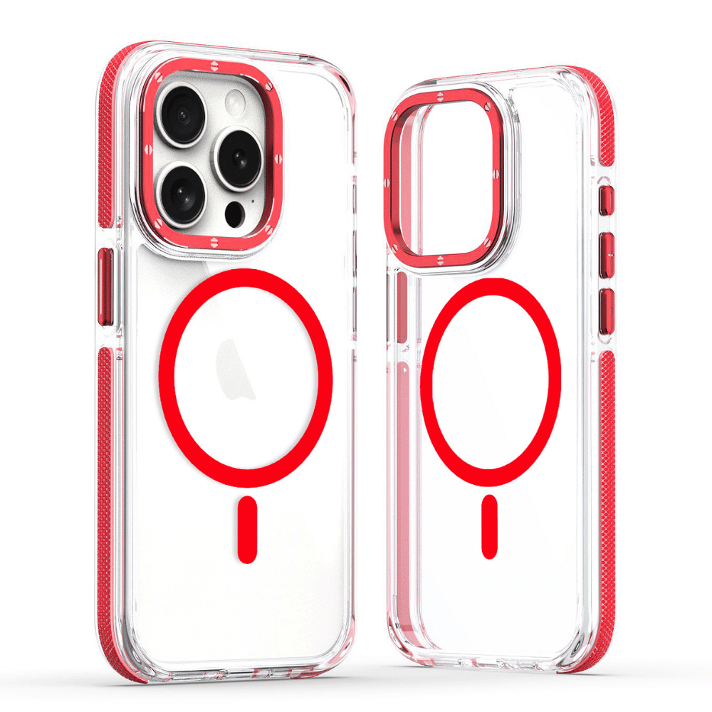 Red Transparent MagSafe iPhone Case
