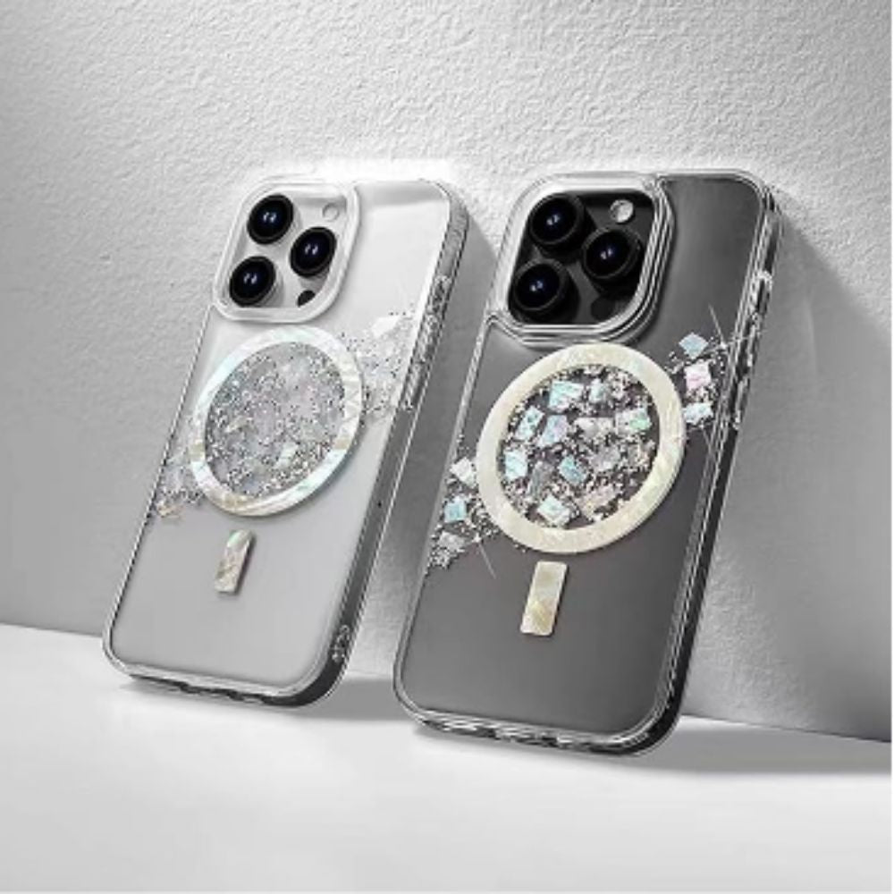 Magnetic White Mirage iPhone Case