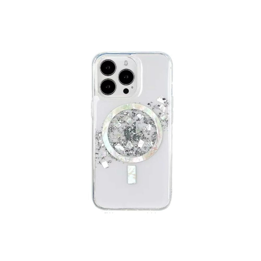 Magnetic White Mirage iPhone Case