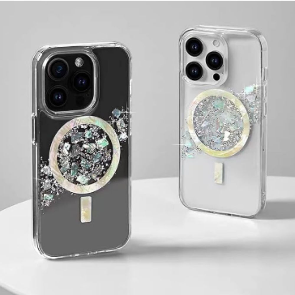 Magnetic White Mirage iPhone Case