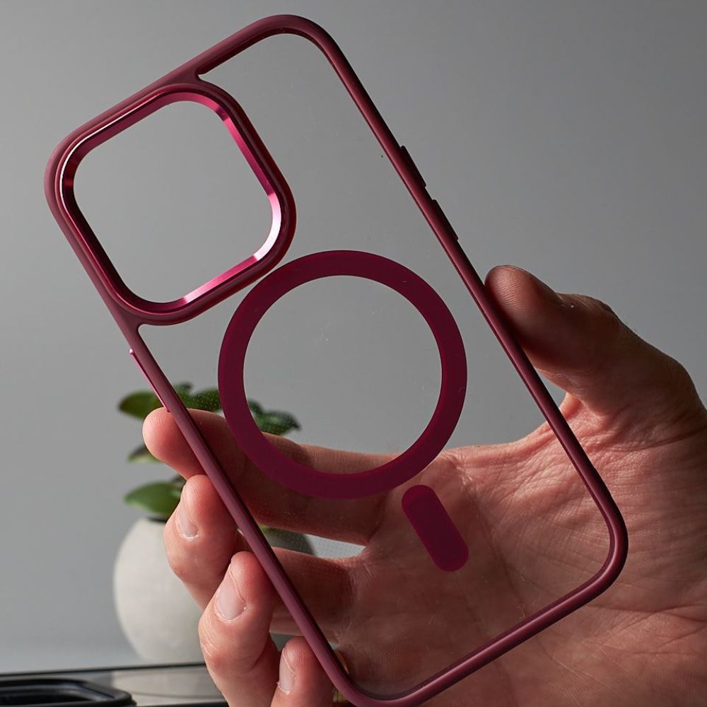 Silicone Magnetic iPhone Case Red