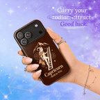 Capricorn Zodiac Geometric Charm Case