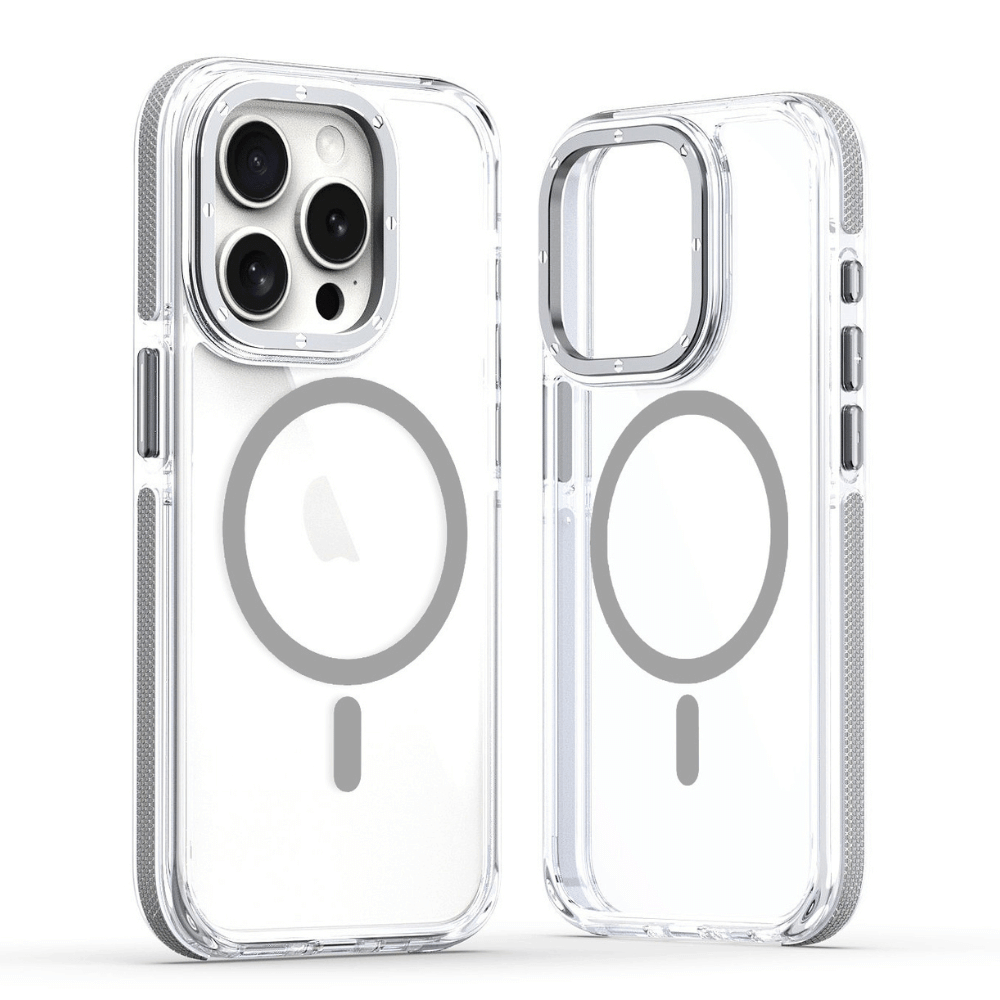Gray Transparent MagSafe iPhone Case