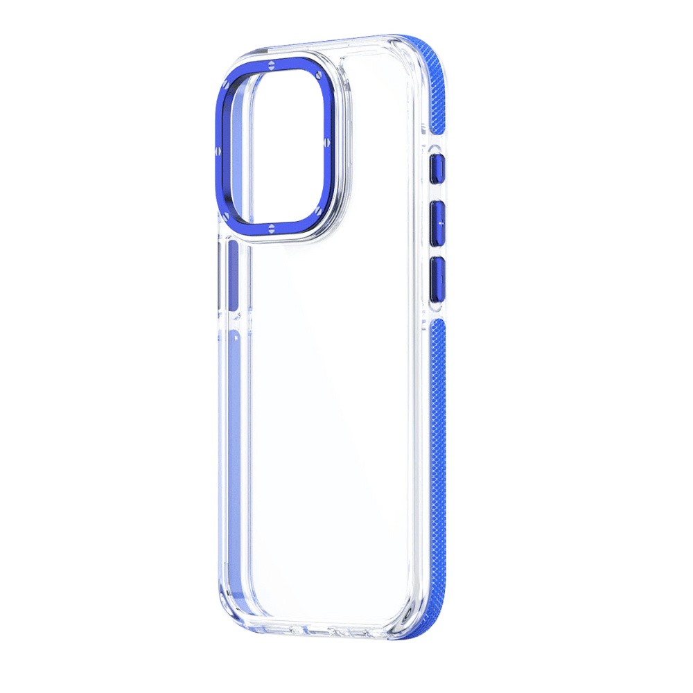 Blue Transparent iPhone Case