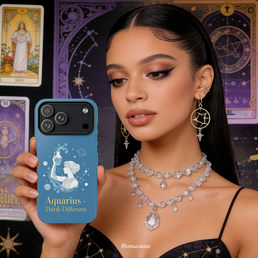 Aquarius Zodiac Flow Lucky Case