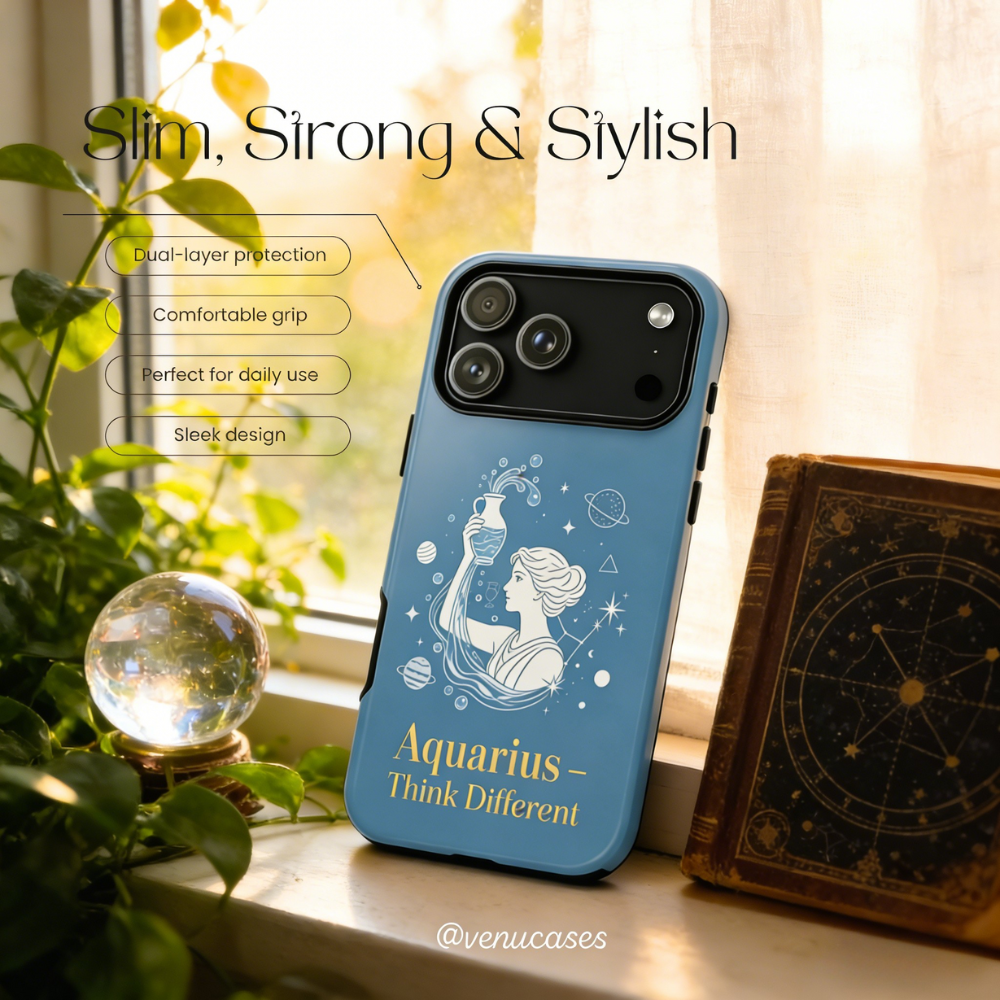 Aquarius Zodiac Flow Lucky Case