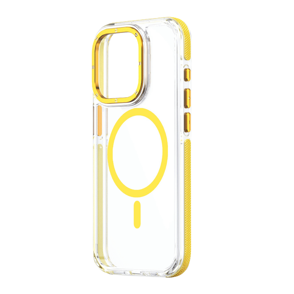 Yellow Transparent MagSafe iPhone Case