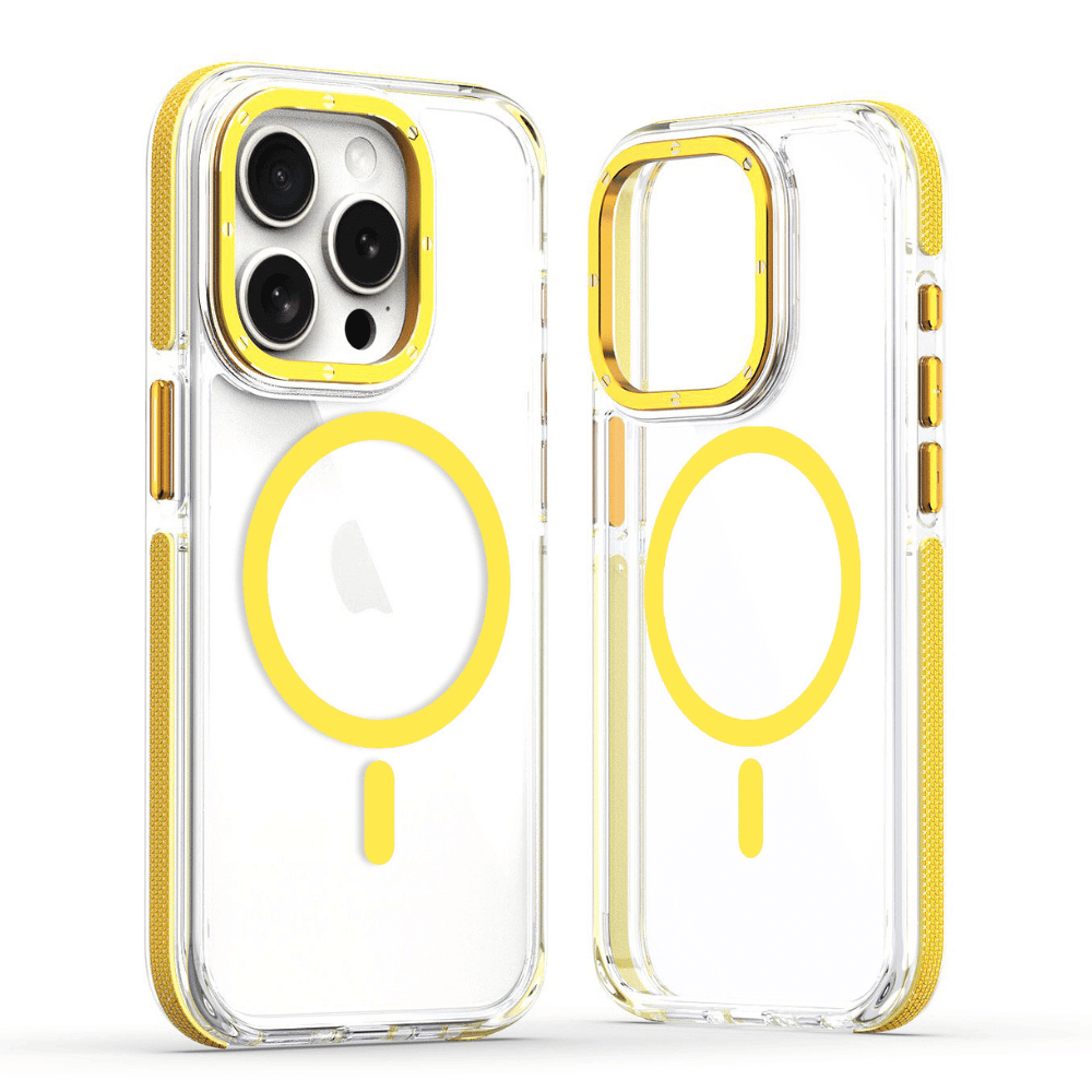 Yellow Transparent MagSafe iPhone Case