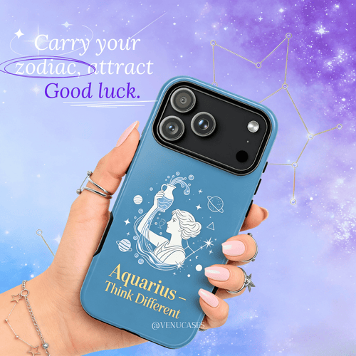 Aquarius Zodiac Flow Lucky Case