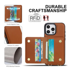 Wallet Style Leather Phone Case brown