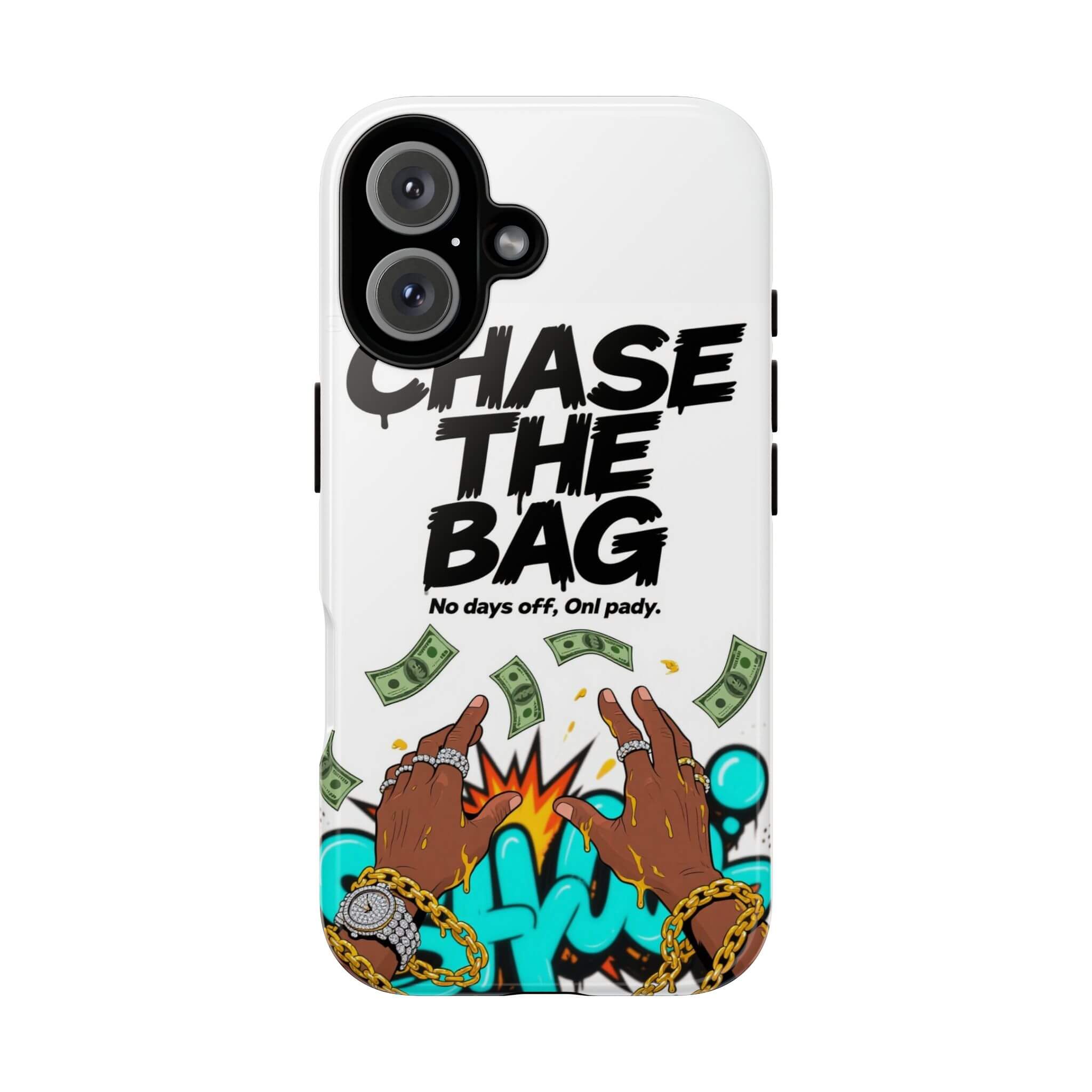 Blue Chase the bag Rich Phone Case