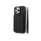 Wallet Style Leather Phone Case Classic Black