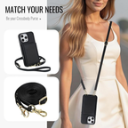 Wallet Style Leather Phone Case Classic Black