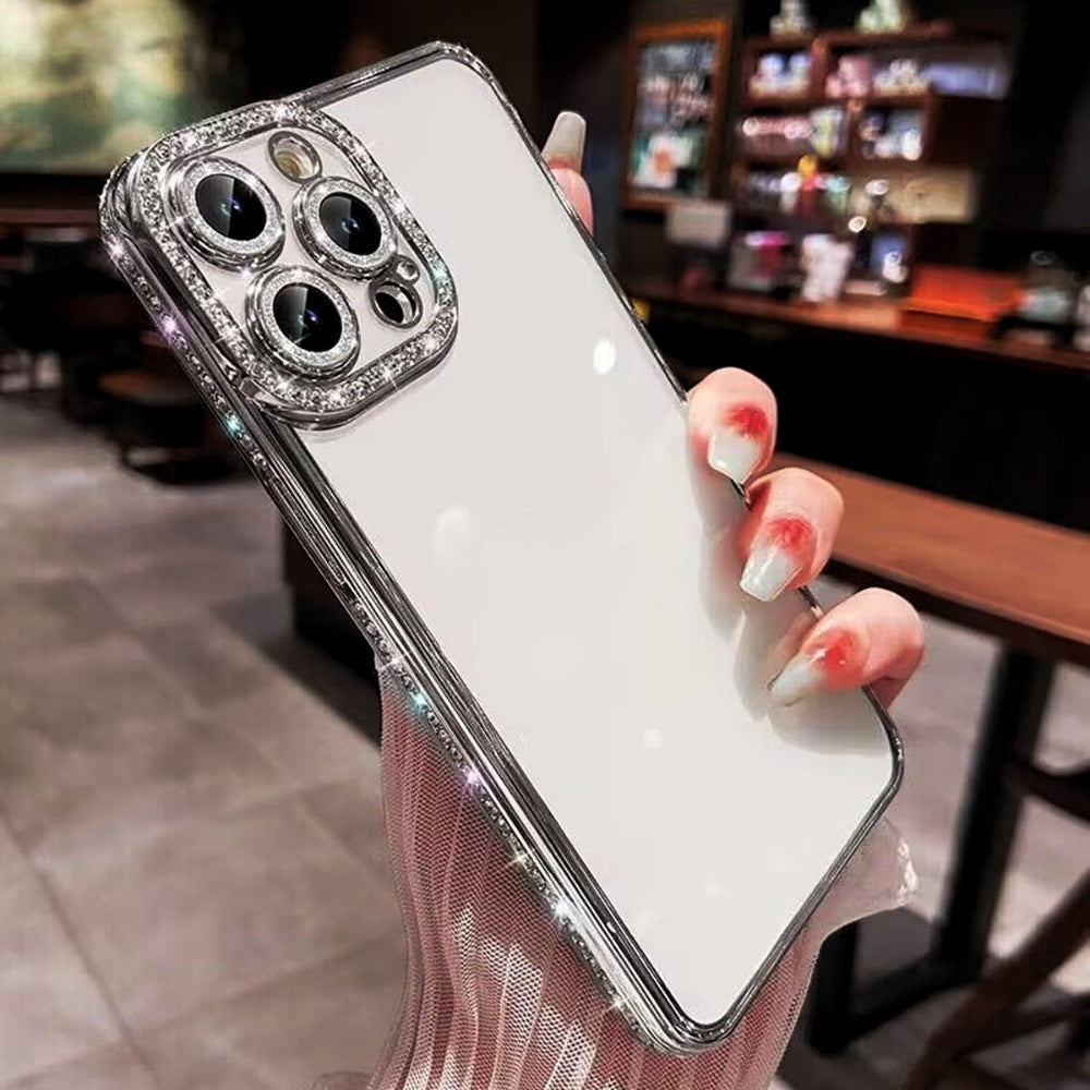 iPhone Clear Glitter Case