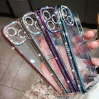 iPhone Clear Glitter Case