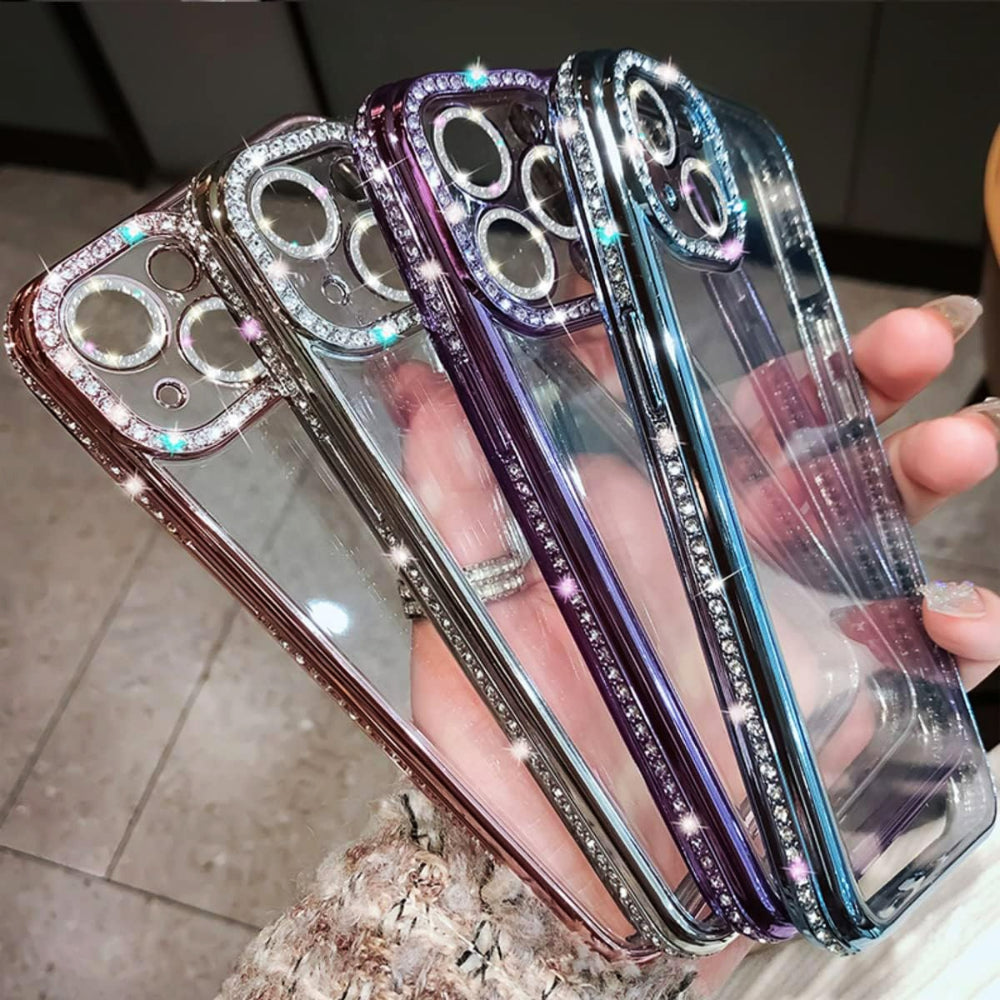 iPhone Clear Glitter Case