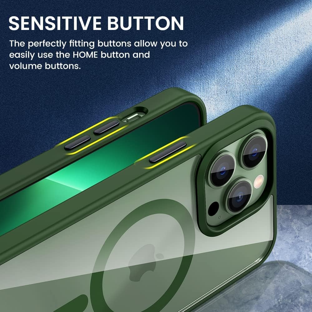 Silicone Magnetic iPhone Case Green