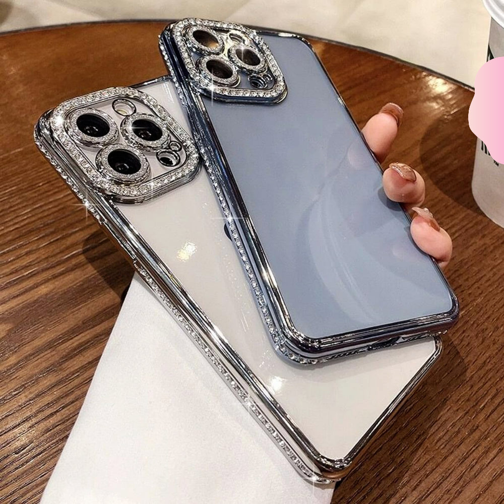 iPhone Clear Glitter Case