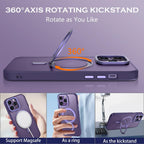 MagSafe 360° Rotating Metal Stand iPhone Case