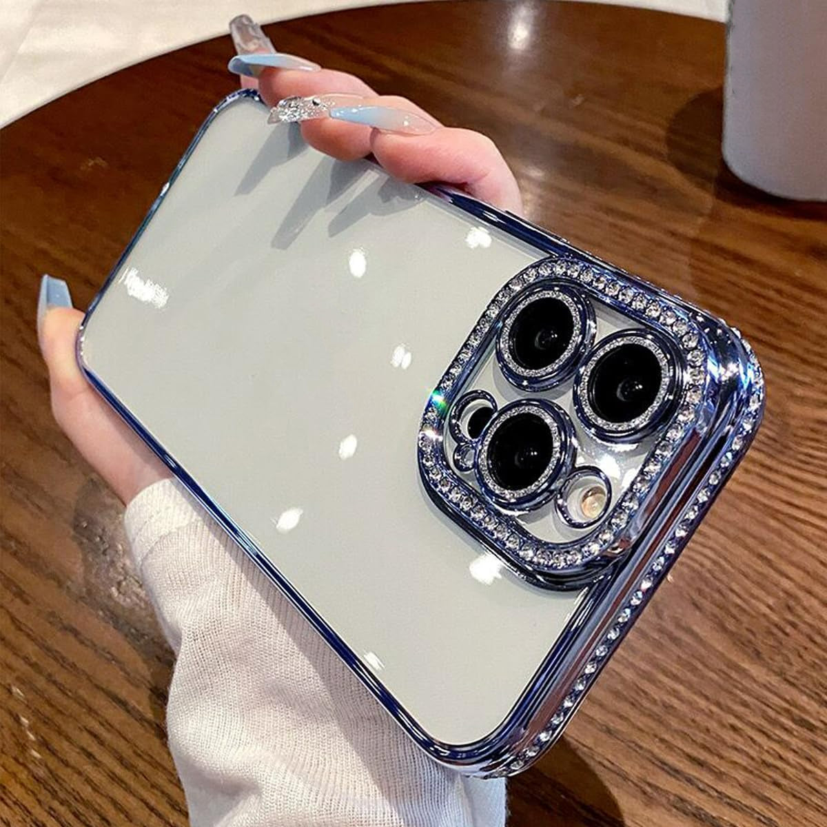 iPhone Clear Glitter Case