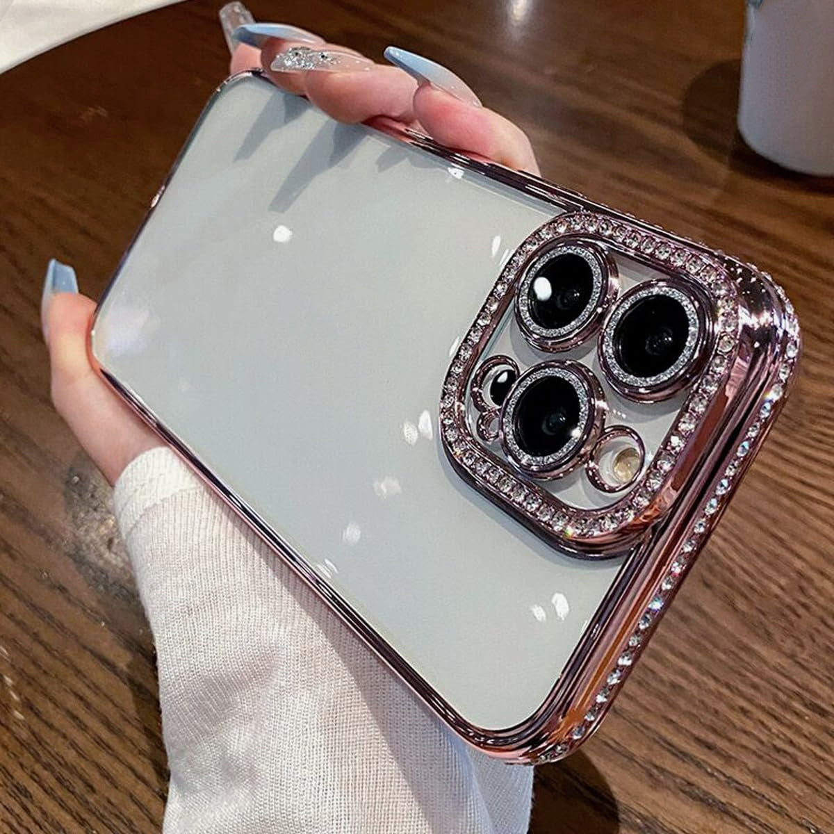 iPhone Clear Glitter Case
