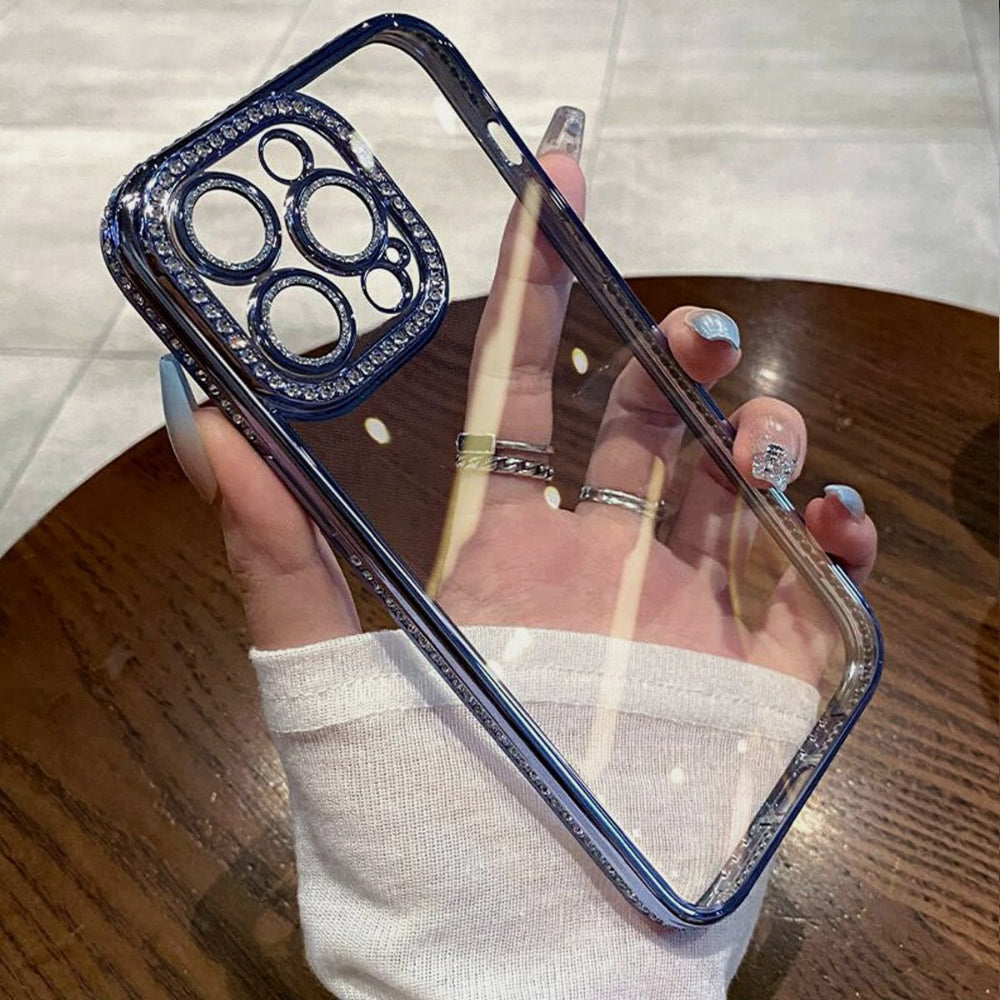 iPhone Clear Glitter Case