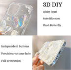 Butterfly Floral Clear iPhone Case