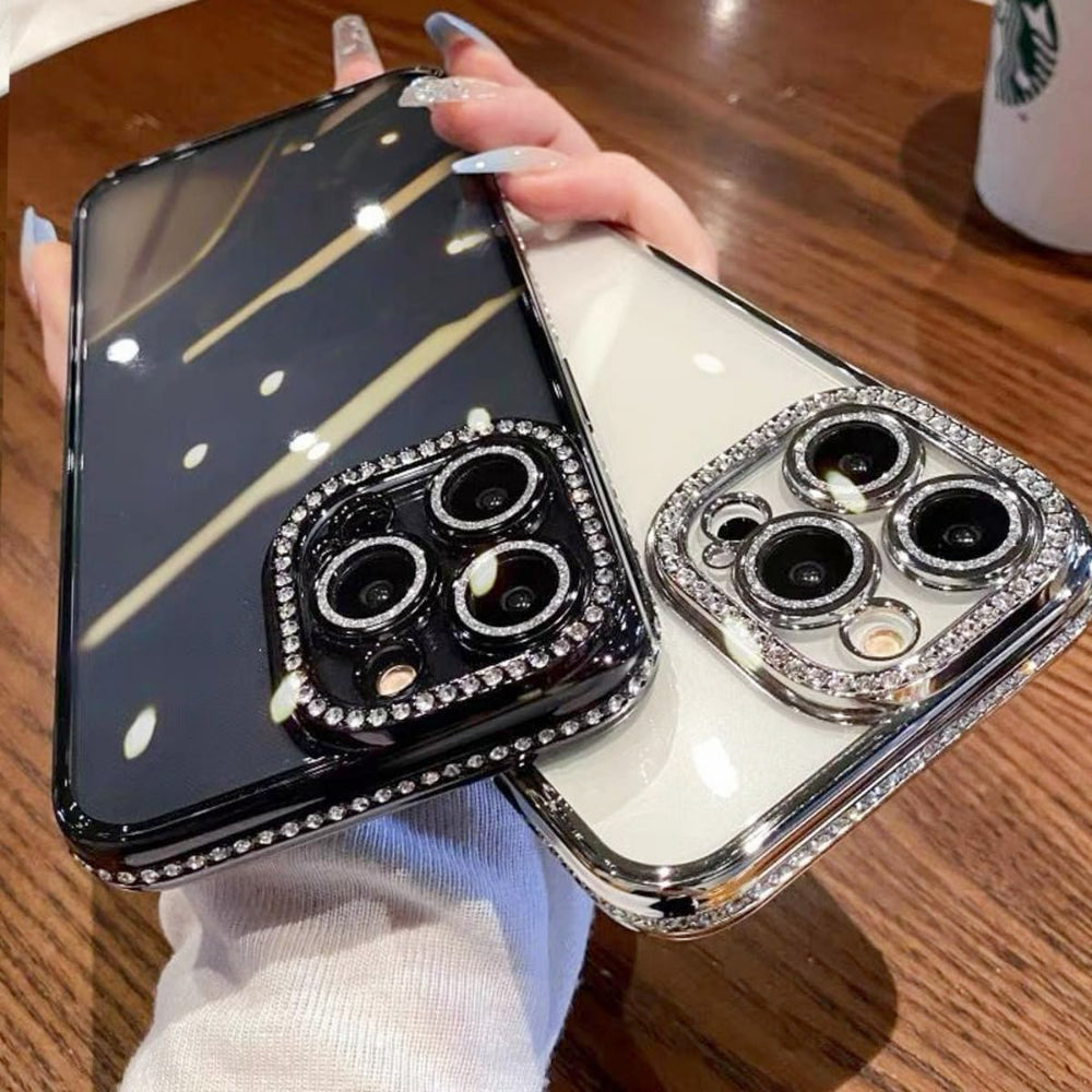 iPhone Clear Glitter Case