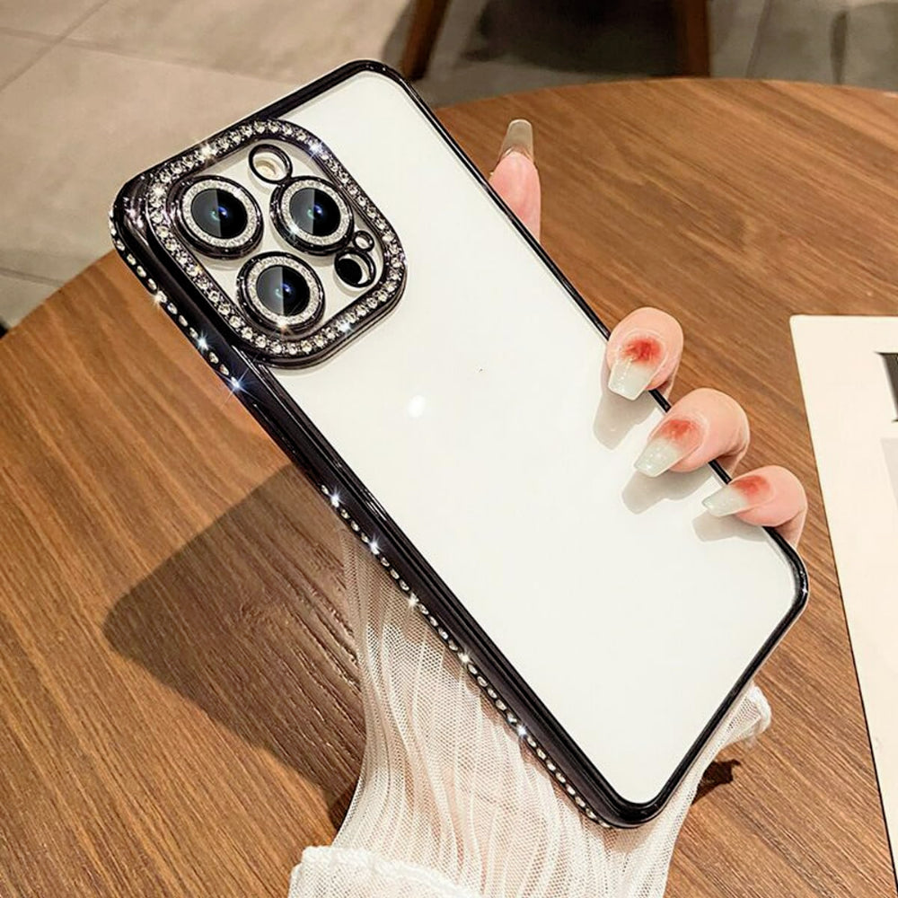 iPhone Clear Glitter Case