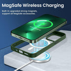 Silicone Magnetic iPhone Case Green